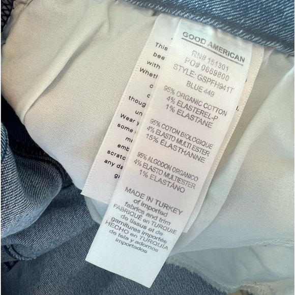 Good American Good Straight Split Back Pockets Jeans - Picture 16 of 16